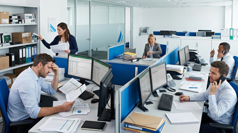 Enterprise software platform connecting sales, warehouse, finance, distributors and business operations through custom application development.